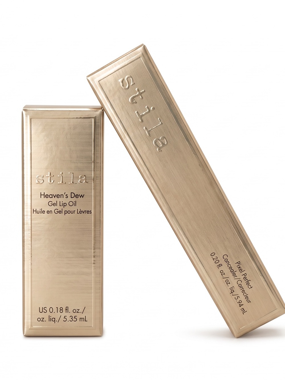 Stila Pixel Perfect Concealer – Tan1 & Moodust Heavens Due Gel Lip Oil  Bundle